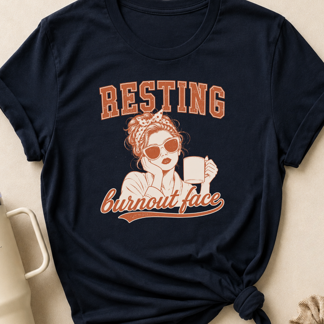 Resting Burnout Face T-Shirt